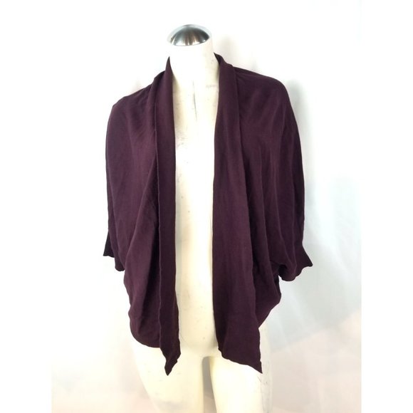 Ann Taylor Size L Wine Colored Cardigan - Picture 2 of 8